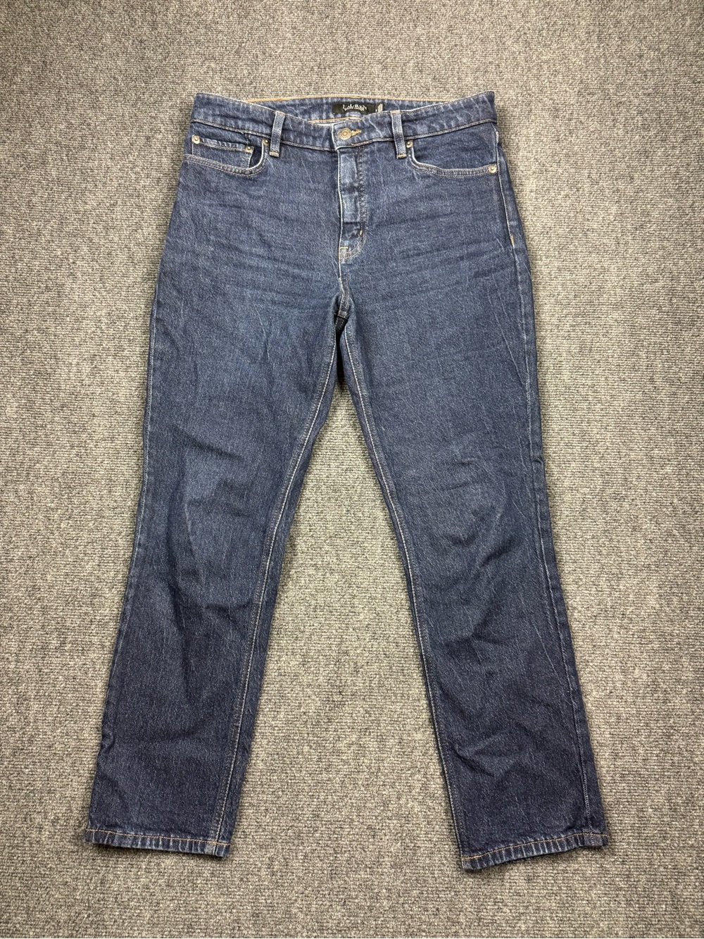 Polo Ralph Lauren Jeans Women 8 Dark Indigo Blue Jean High Rise Straight